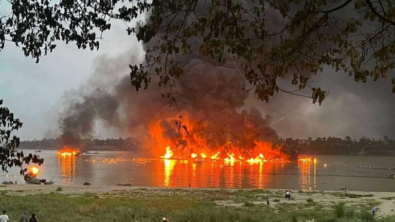 Region Sagaing – Tote und Verletzte bei Explosion und Großbrand in Hafen in Myanmar