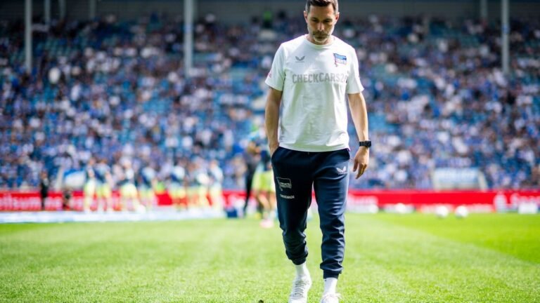 Zweite Fußball-Liga: „Richtig angefressen“: Hertha-Trainer vermisst Intensität