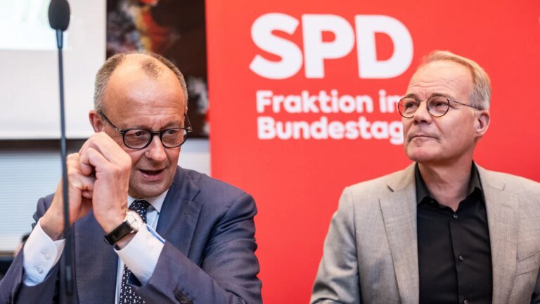 Merz bei der SPD: „Entweder wir gewinnen gemeinsam, oder wir verlieren gemeinsam“