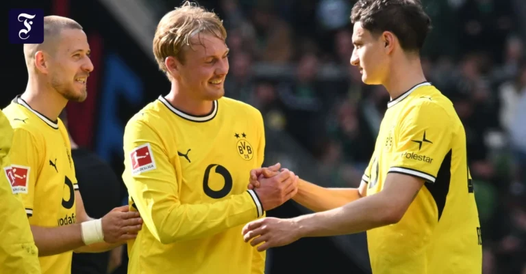 Borussia Dortmund siegt in Fußball-Bundesliga bei Werder Bremen