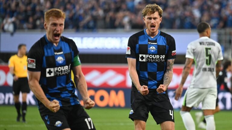 Paderborn steigt in die Fußball-Bundesliga auf
