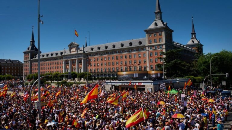 Großdemonstration in Madrid gegen spanische Regierung