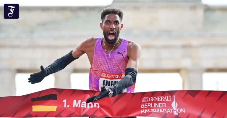 Lauf am Mainufer: Amanal Petros besucht den Frankfurter Lauftreff
