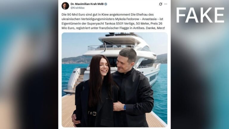 Falsche Gerüchte über Ukraine: Kein EU-Geld für Luxusyacht
