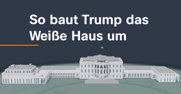 Ballsaal und Golddeko: Wie Trump das Weiße Haus umbaut