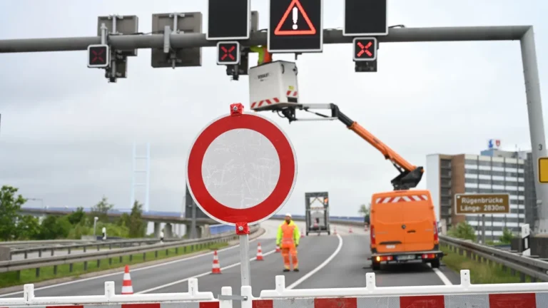 Straßenbau: Rügenbrücke täglich sechs Stunden für Bauarbeiten gesperrt