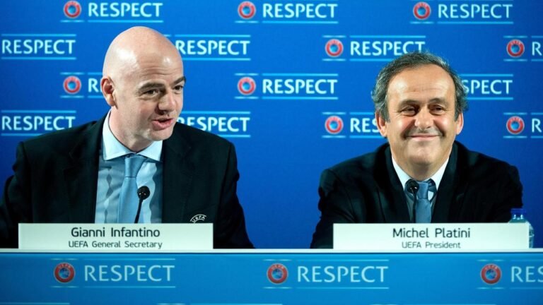 Der ehemalige UEFA-Präsident Platini verklagt FIFA-Chef Infantino