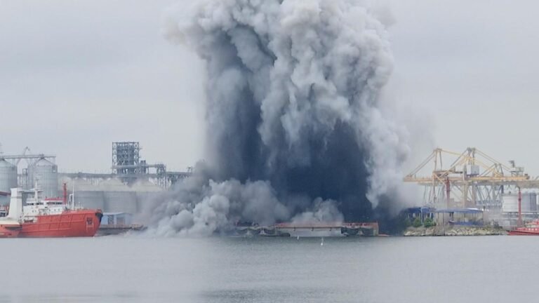 Ukrainische Seedrohne explodiert in rumänischem Hafen